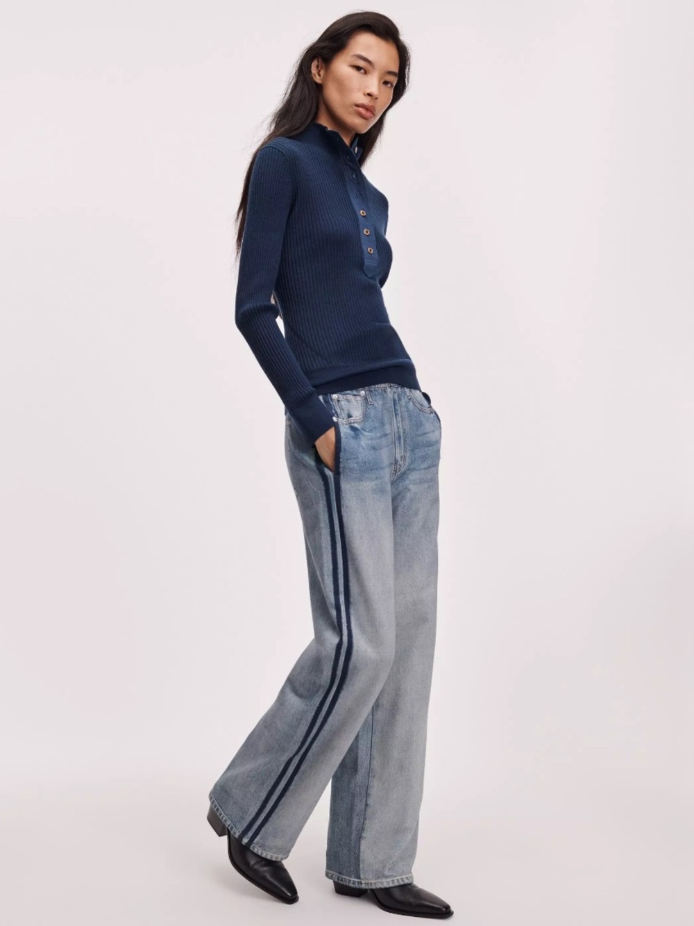 Rag & bone Miramar Wide Leg Track Pant